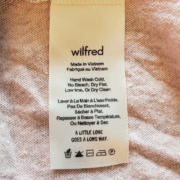 Aritzia Wilfred Sartre Linen Off The Shoulder Top Size XS Pink Coastal Beachy - Picture 8 of 8